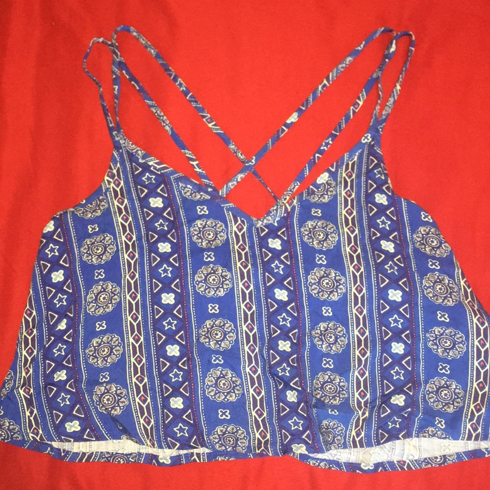 Hollister Strappy Cropped Tank Top